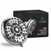 ModernAqua 6-function 5" Shower Head - 2.5 GPM High Flow - Luxury Chrome Rain Showerhead with Anti-Clogging Silicone Jets - Removable Water Restrictor - Wall Mount - Self Cleaning nozzle - B07CDCL77X
